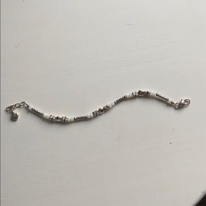 White Gem Silver Chain Brighton Bracelet